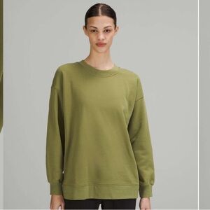 Lululemon perfectly oversize crew - size 8 - bronzed green